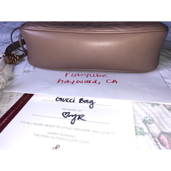 SOLD‼️Gucci Marmont Small Dusty Pink Purse - Picture 4 of 8